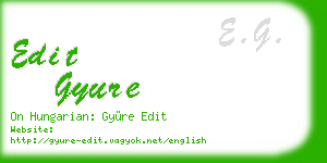 edit gyure business card